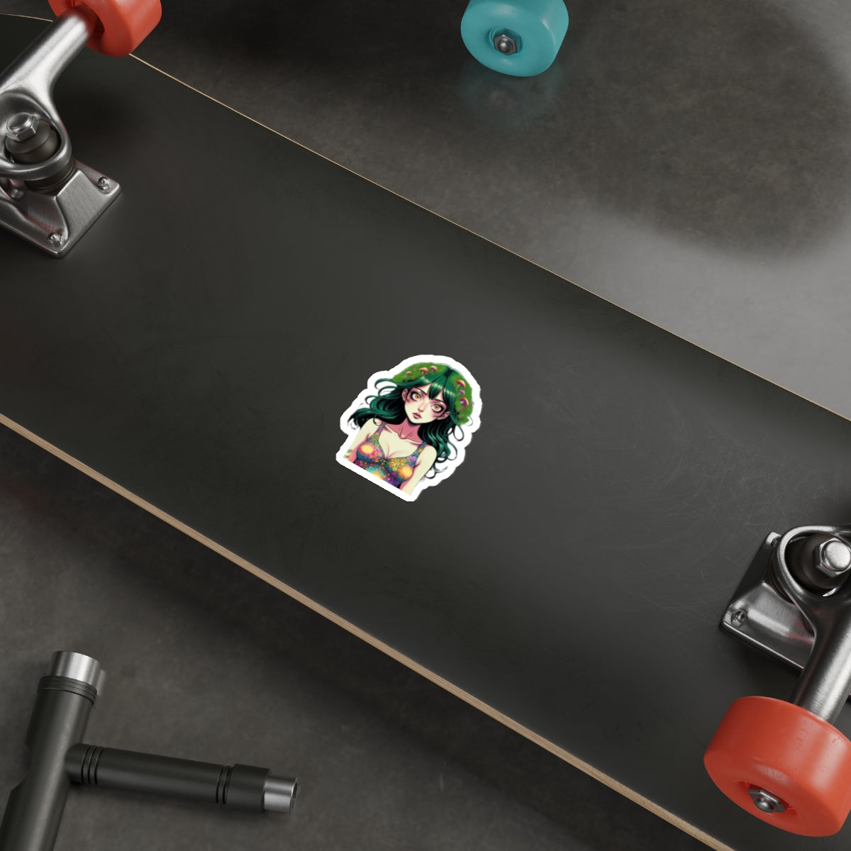 Mushroom Girl V9 Good Vibes Die-Cut Stickers