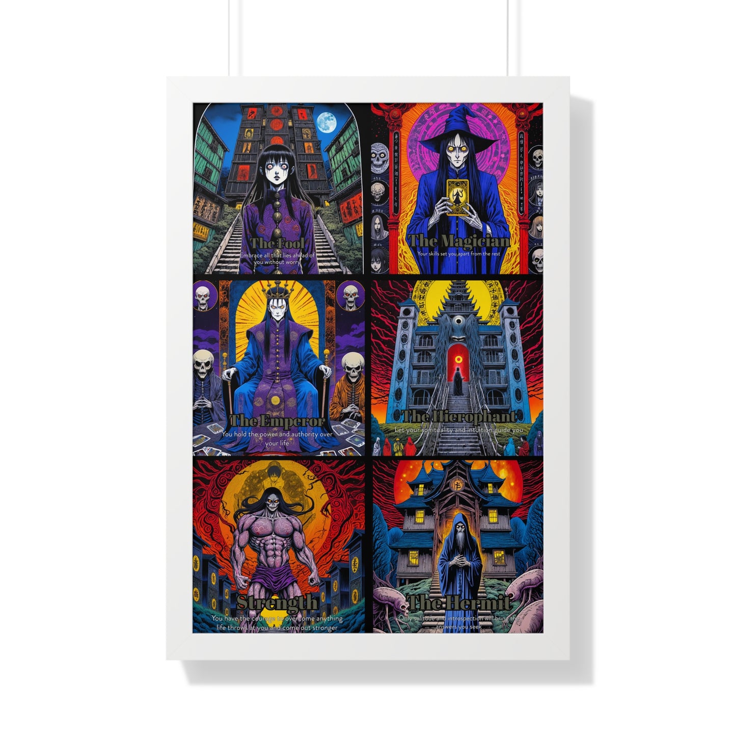 Major Arcana 1 of 4 Framed Vertical Poster