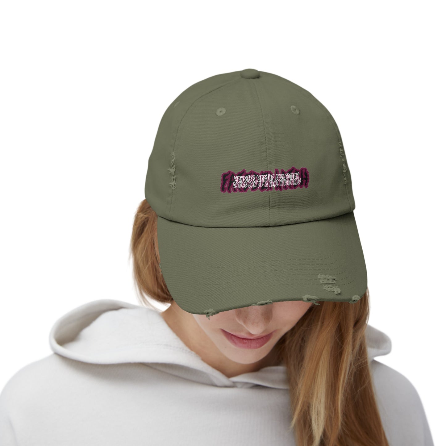 Monster Meetup Hat - Unisex Distressed Cap