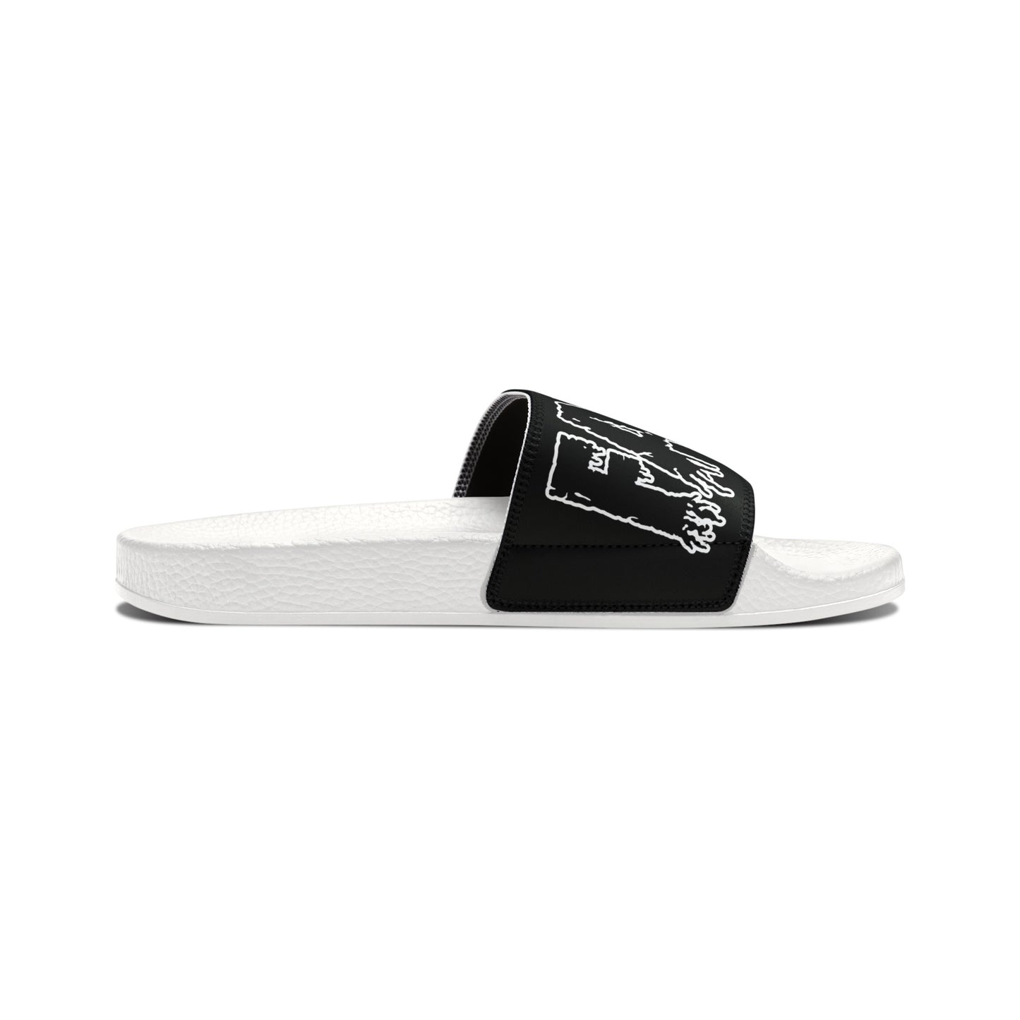 Fated Black Band - Women's PU Slide Sandals