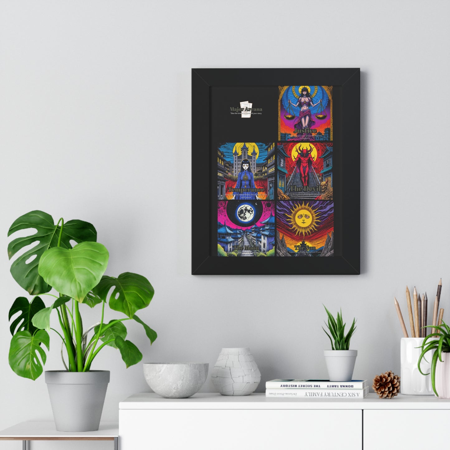Major Arcana 3 of 4 Framed Vertical Poster