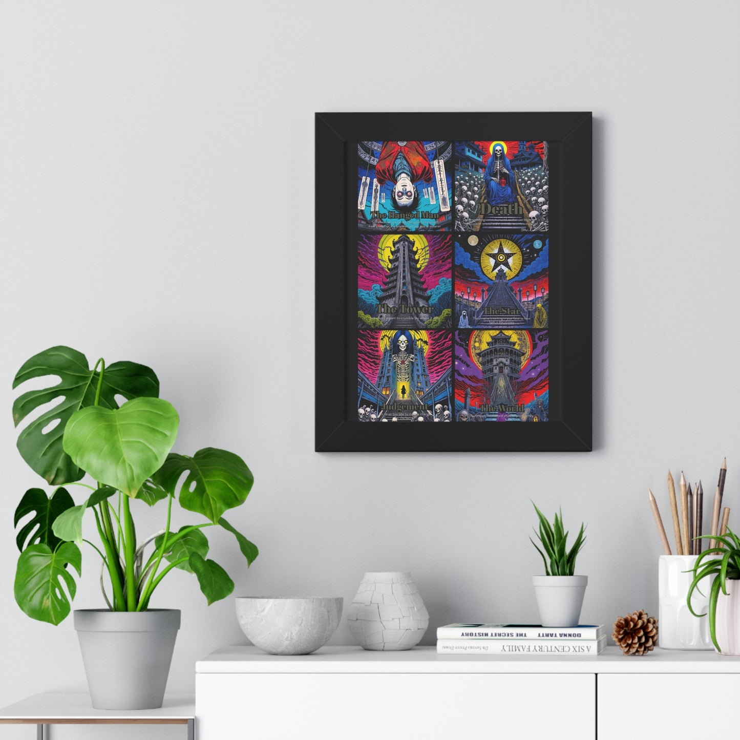 Major Arcana 4 of 4 Framed Vertical Poster