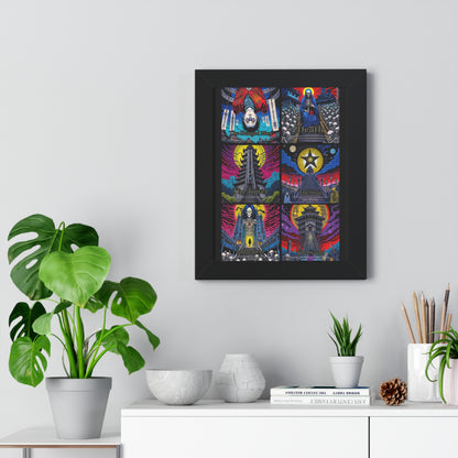 Major Arcana 4 of 4 Framed Vertical Poster