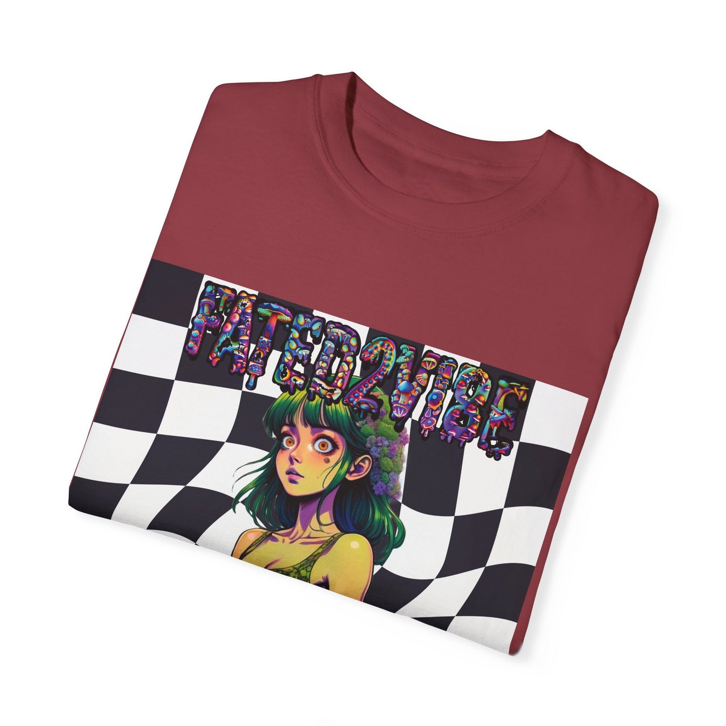 Fated2VIBE Checkered Print V2 - Unisex T-shirt