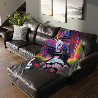 Far Out The Hare - Daydream - Double Sided Print Artwork Microfiber Blanket