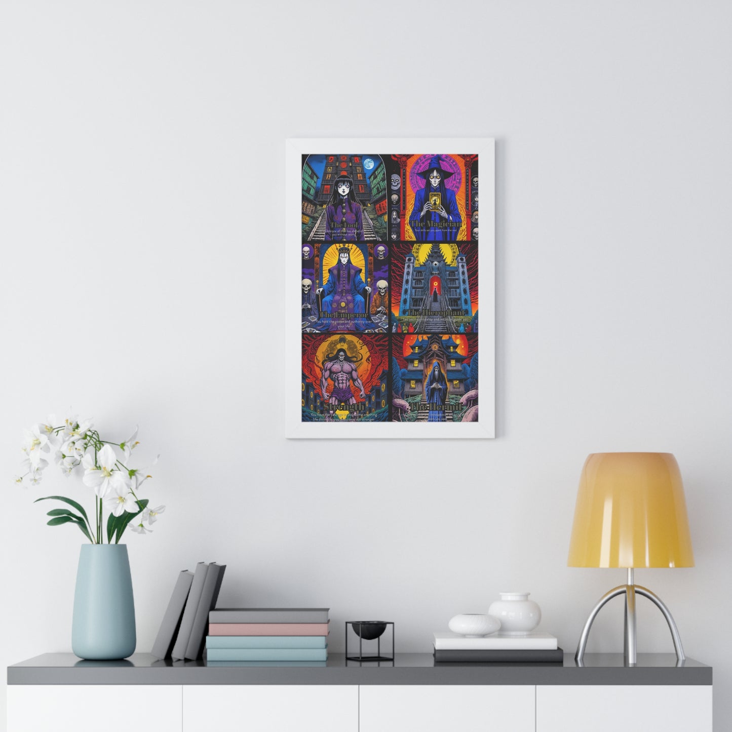 Major Arcana 1 of 4 Framed Vertical Poster