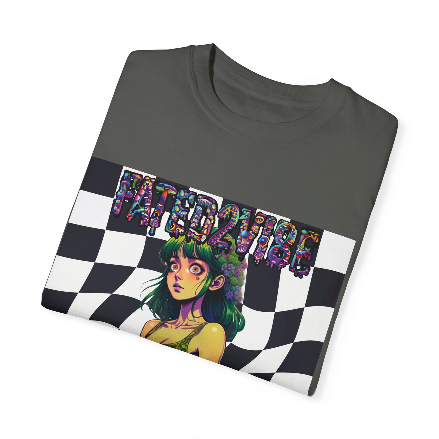 Fated2VIBE Checkered Print V2 - Unisex T-shirt