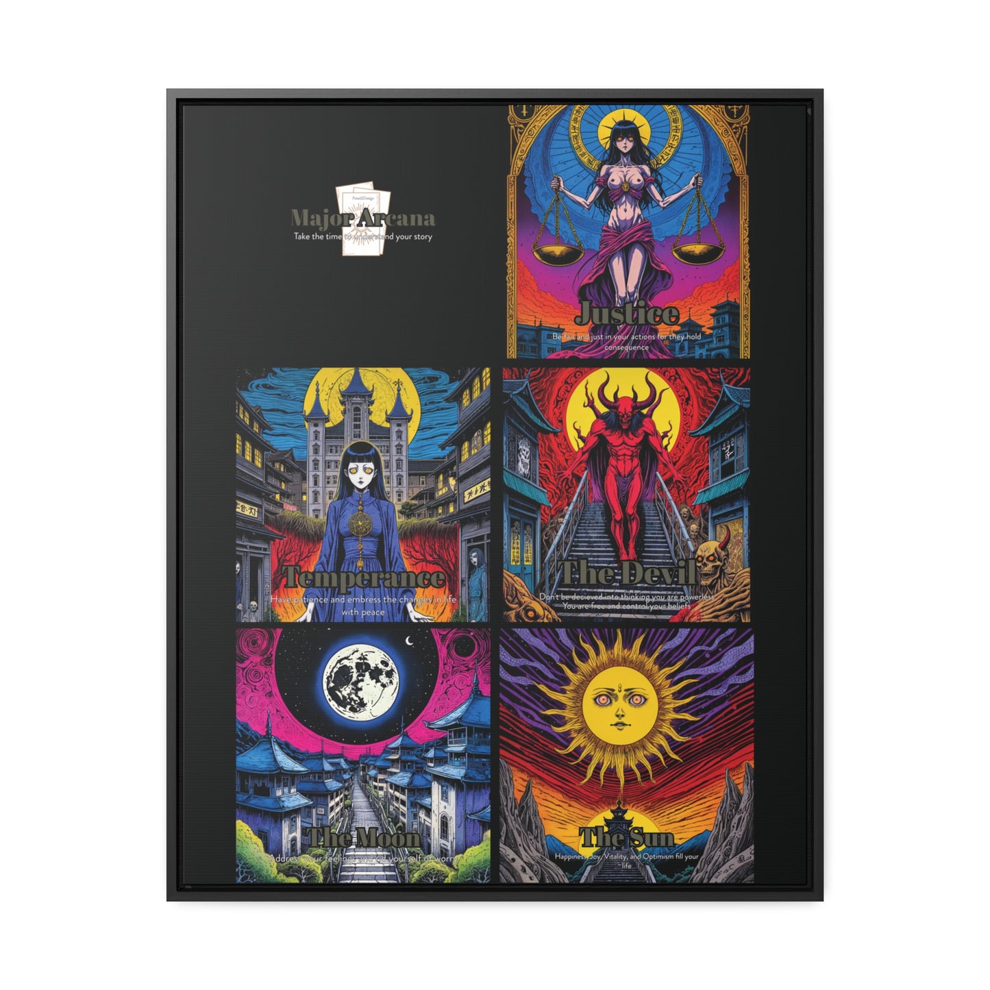 Major Arcana 3 of 4 - Framed Wall Art