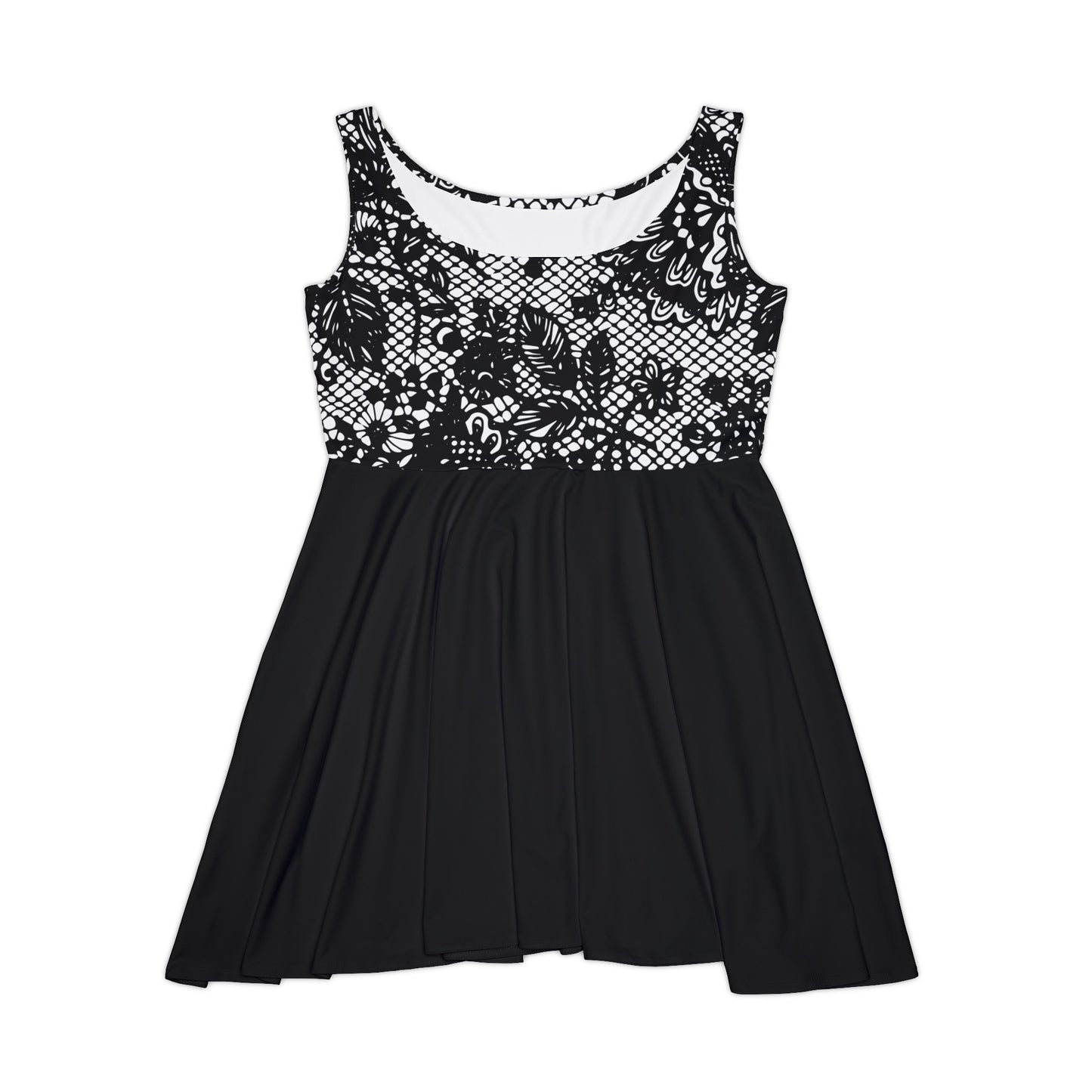 Split Flower Lace Fated MC Women's Skater Dress