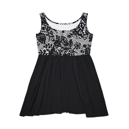 Split Flower Lace Fated MC Women's Skater Dress