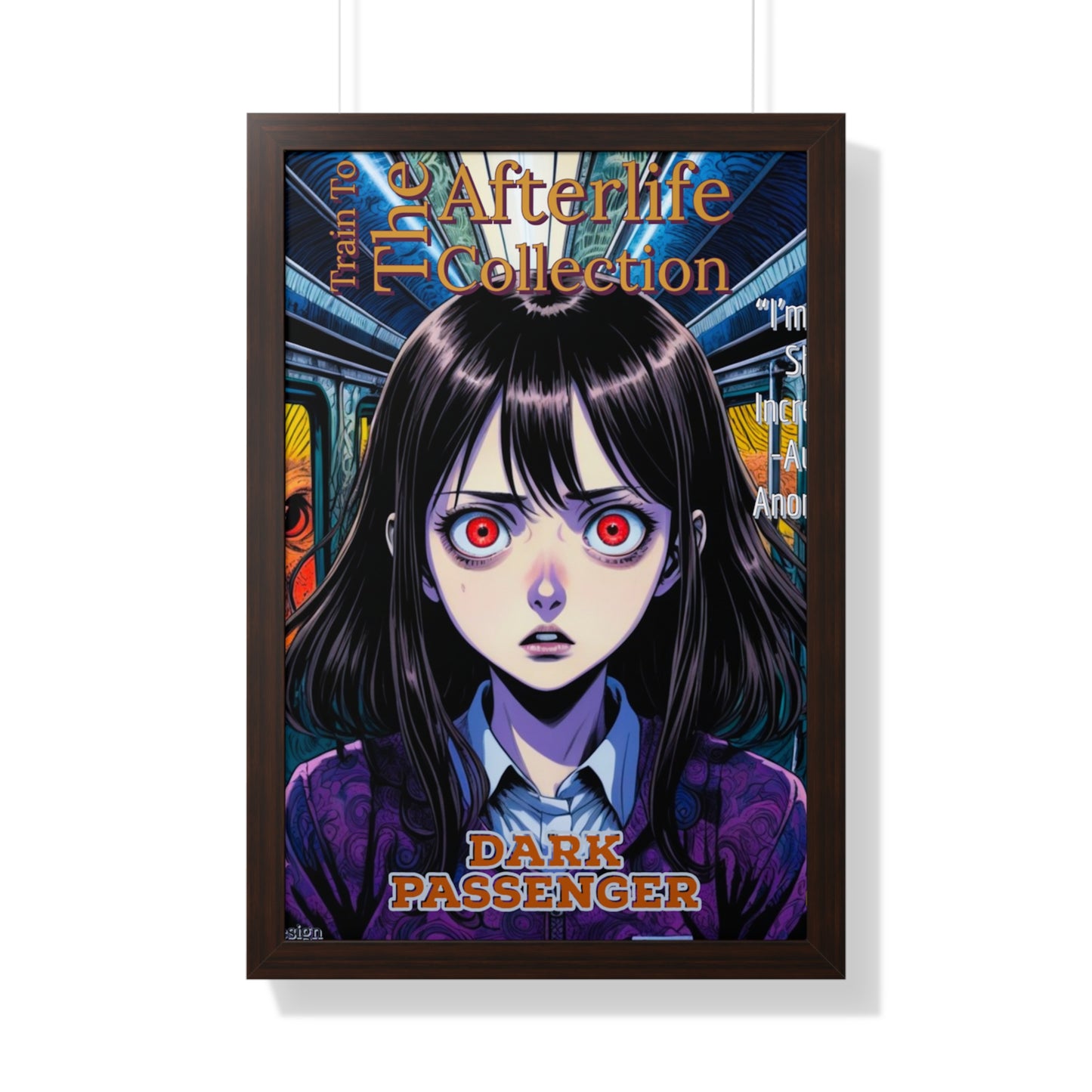 Train To The Afterlife B4 Framed Vertical Poster