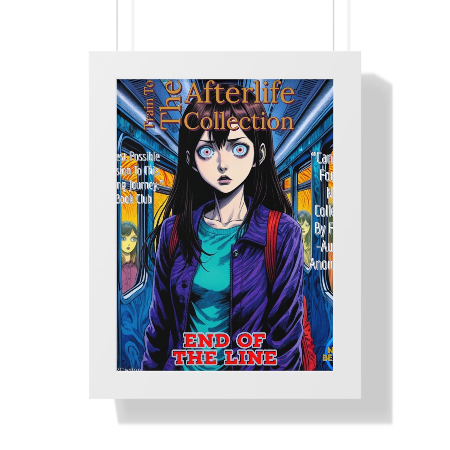 Train To The Afterlife B5 Framed Vertical Poster
