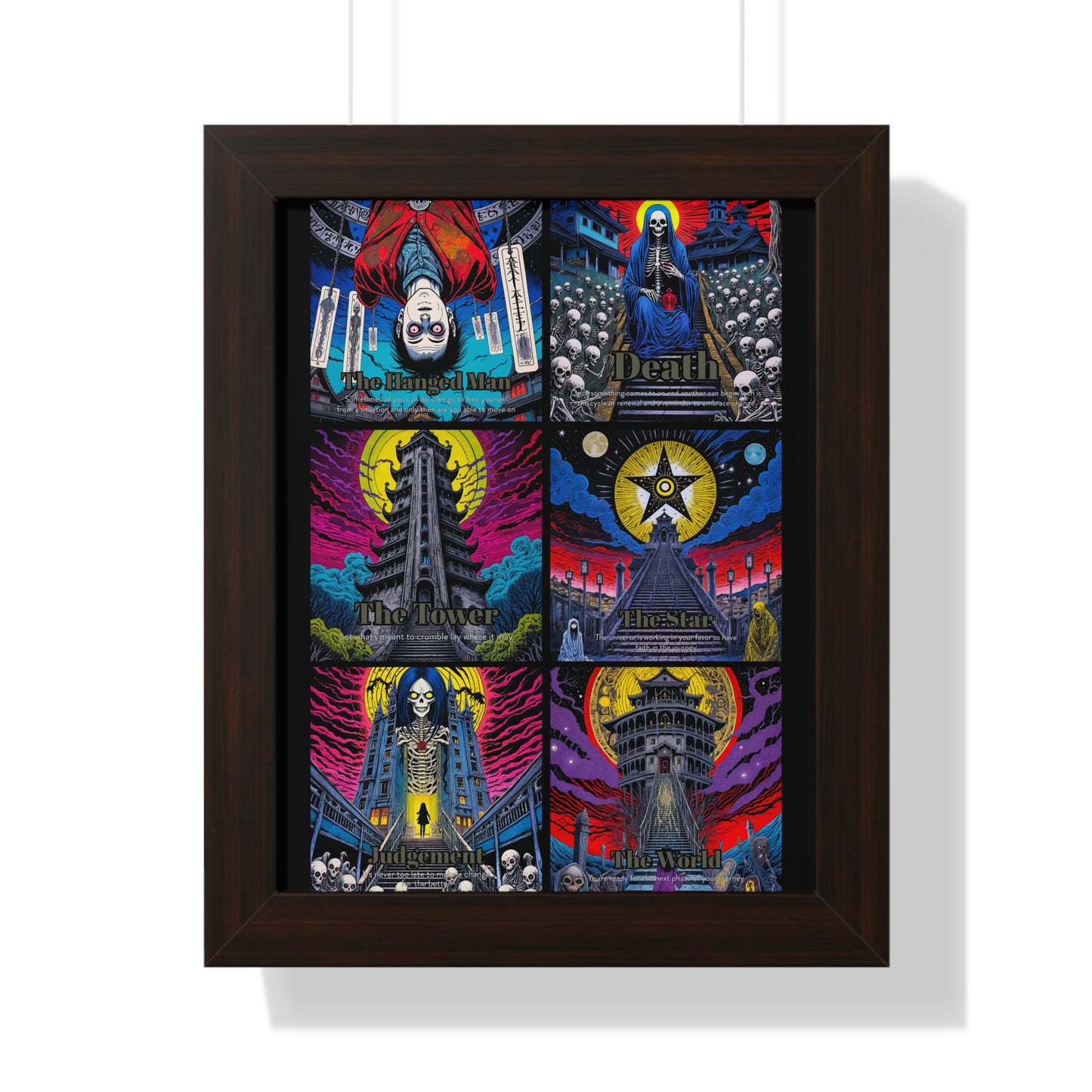 Major Arcana 4 of 4 Framed Vertical Poster
