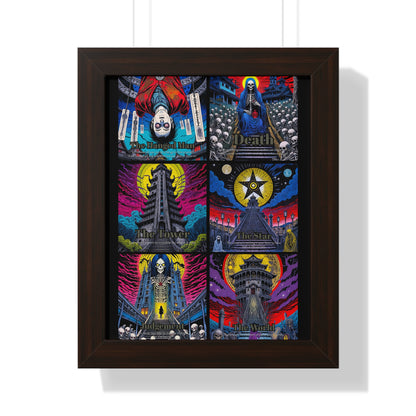 Major Arcana 4 of 4 Framed Vertical Poster
