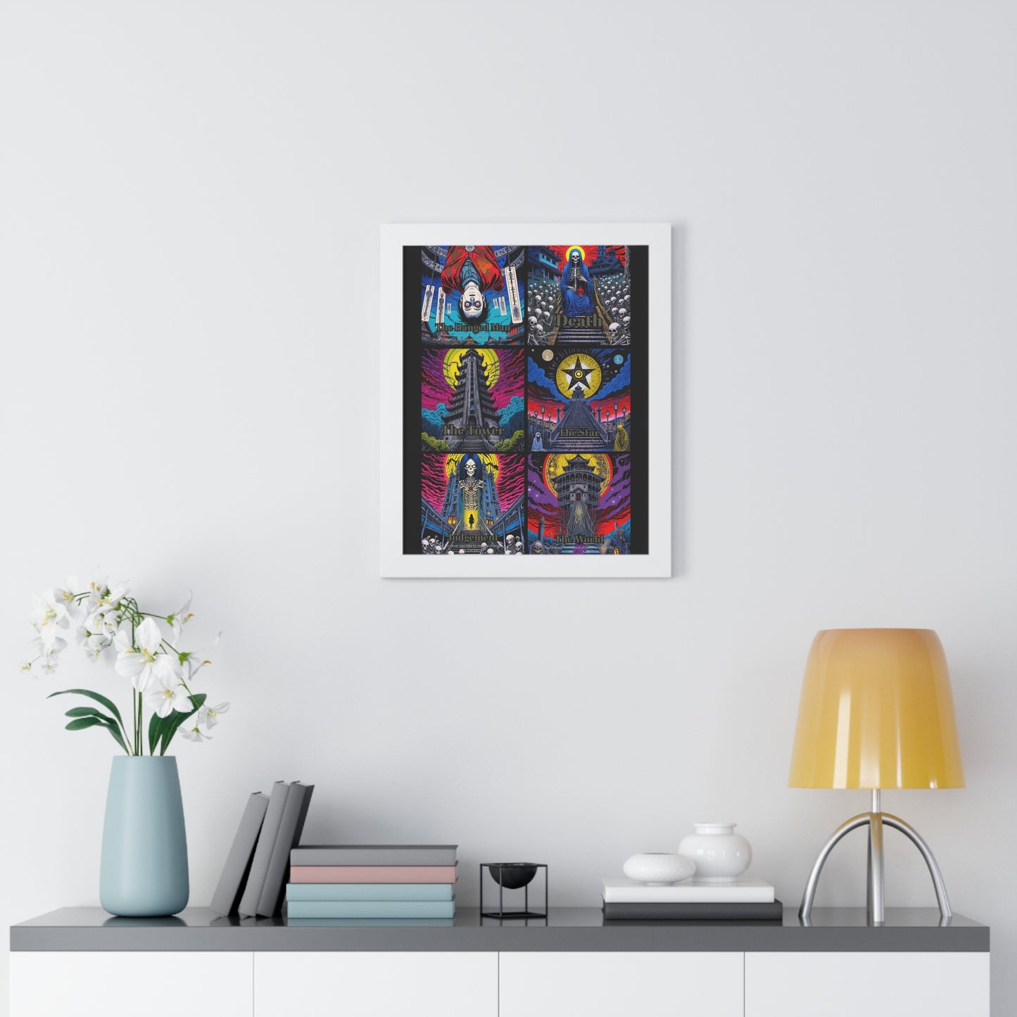 Major Arcana 4 of 4 Framed Vertical Poster