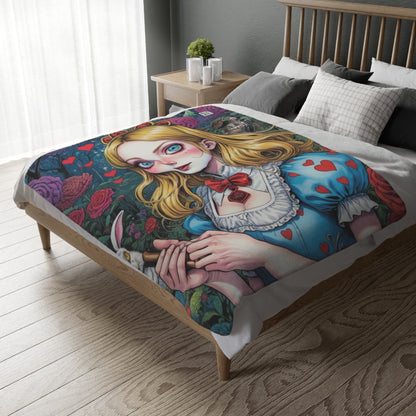 Far Out Alice - Daydream - Double Sided Print Artwork Microfiber Blanket