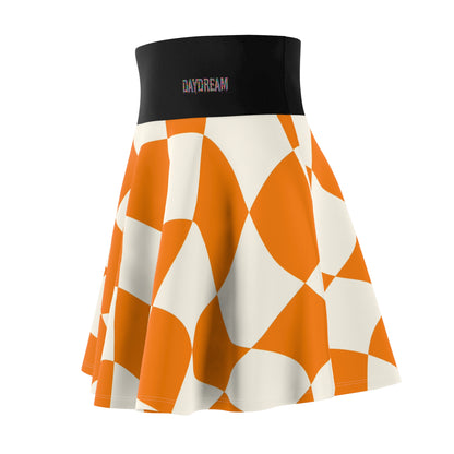Orange Daydream Alice Women's Skater Skirt