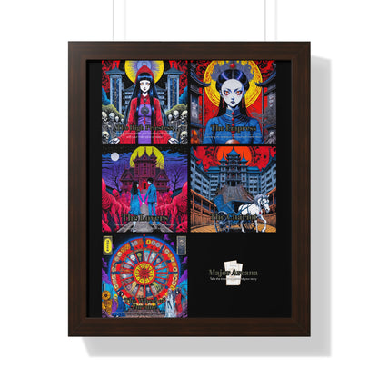 Major Arcana 2 of 4 Framed Vertical Poster