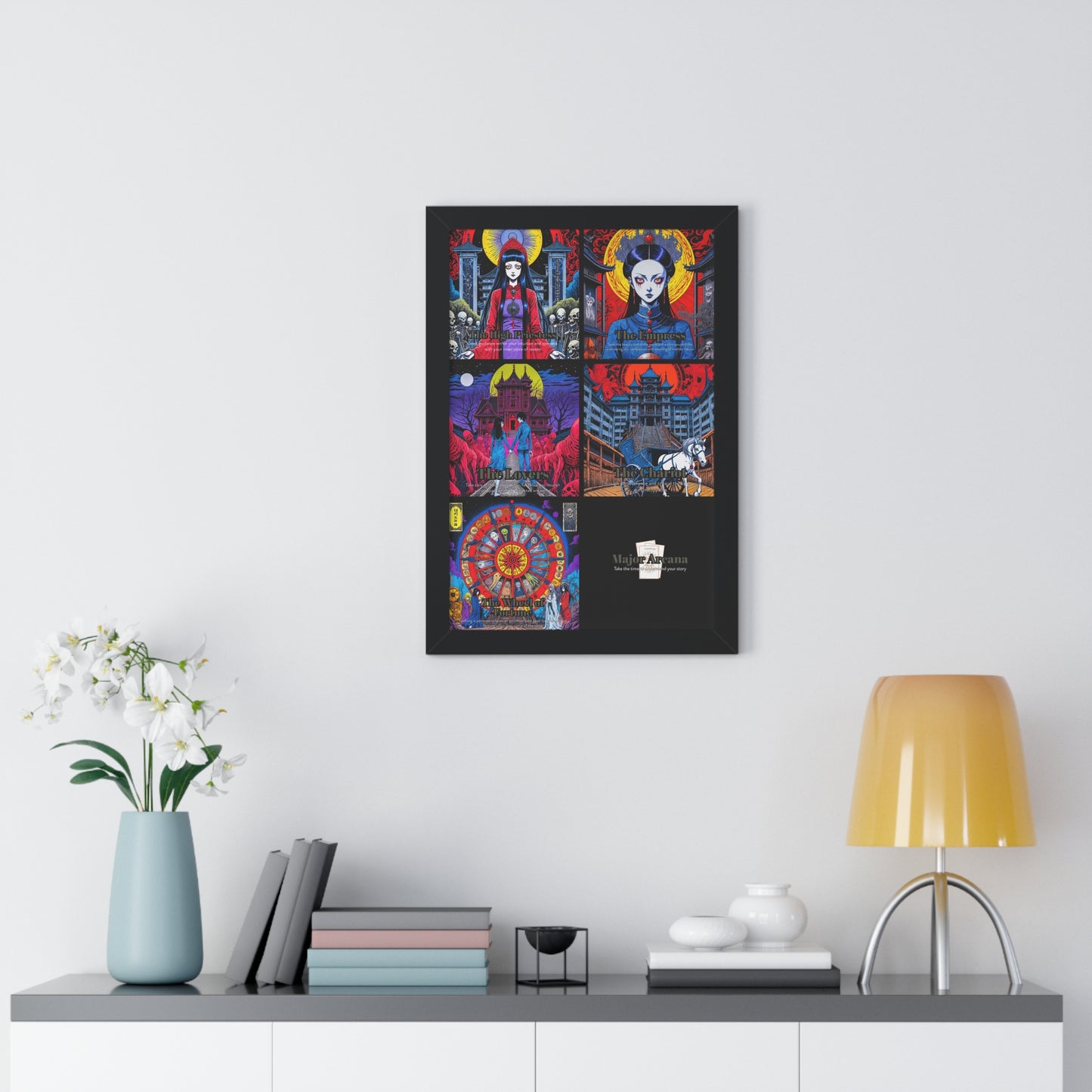 Major Arcana 2 of 4 Framed Vertical Poster