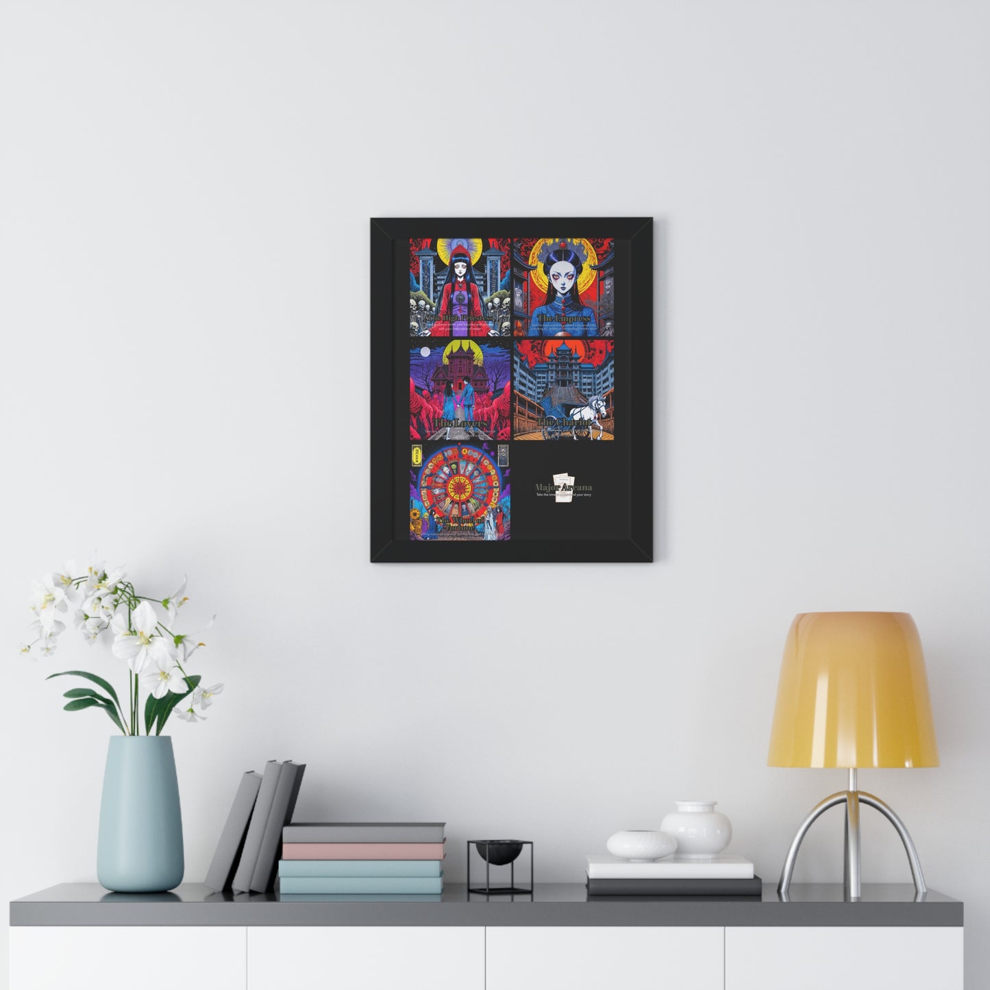 Major Arcana 2 of 4 Framed Vertical Poster