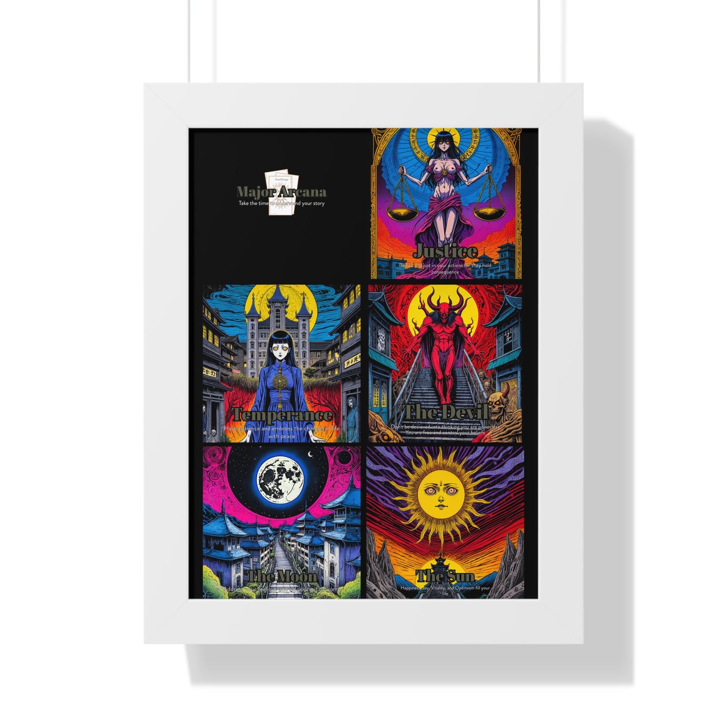 Major Arcana 3 of 4 Framed Vertical Poster