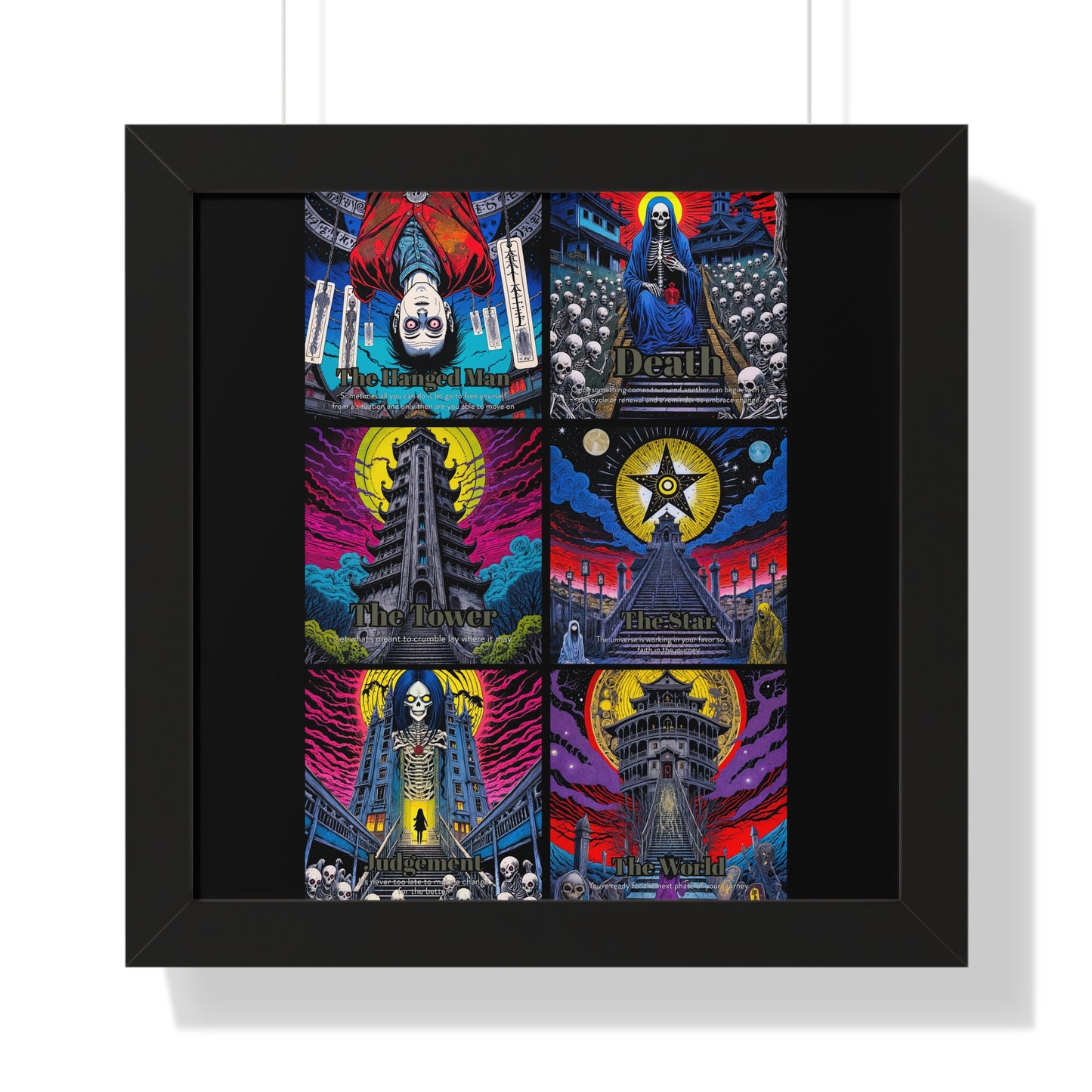Major Arcana 4 of 4 Framed Vertical Poster