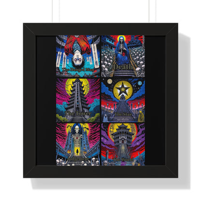 Major Arcana 4 of 4 Framed Vertical Poster