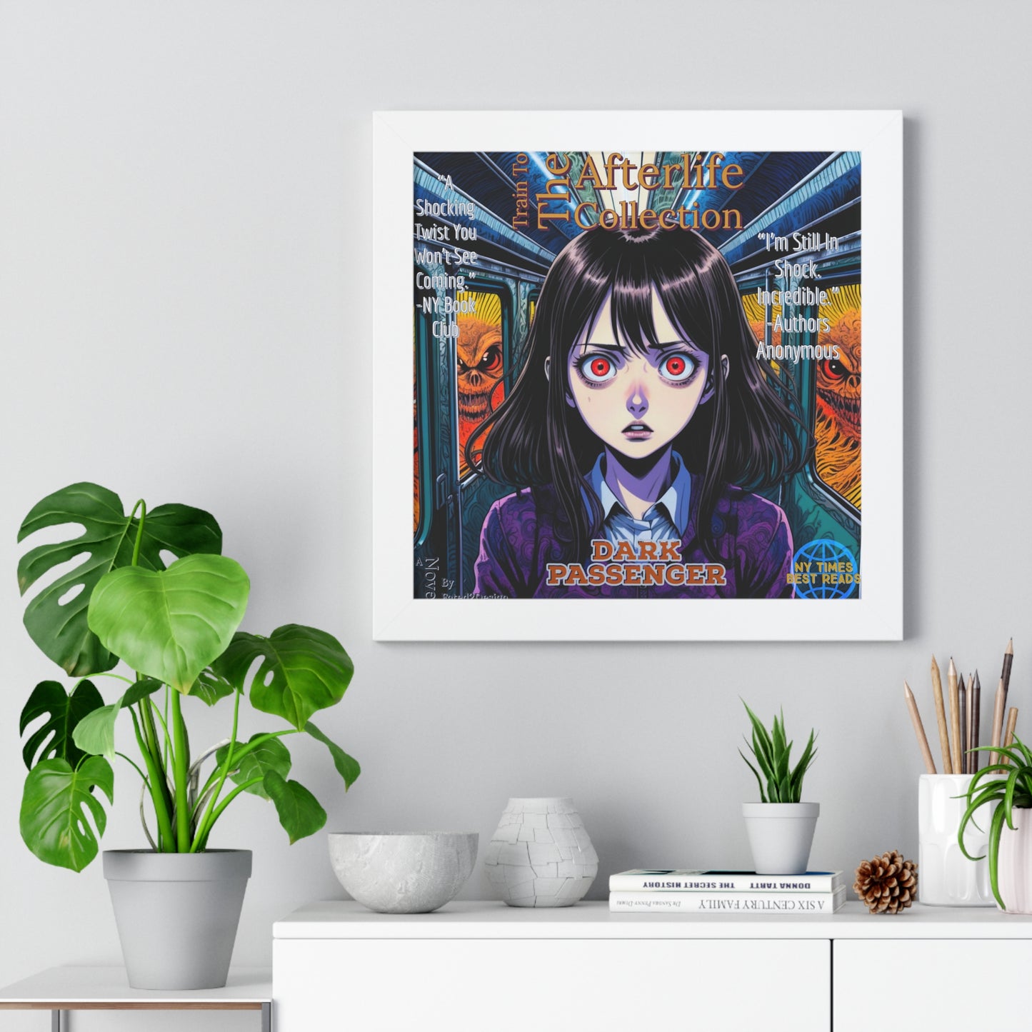 Train To The Afterlife B4 Framed Vertical Poster