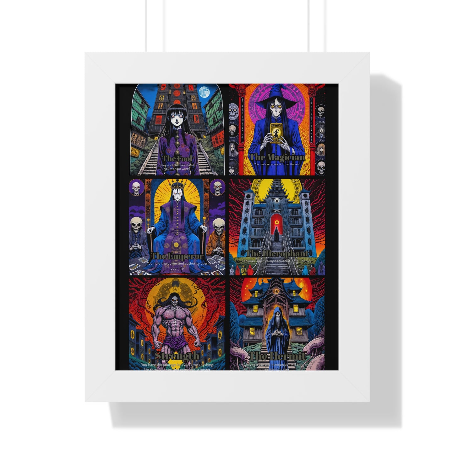 Major Arcana 1 of 4 Framed Vertical Poster