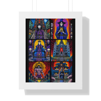 Major Arcana 1 of 4 Framed Vertical Poster