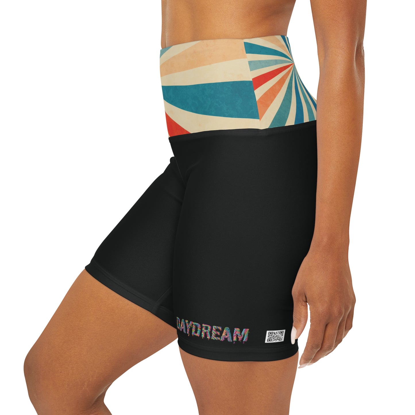 Spiral - Daydream Alice High Waisted Yoga Shorts
