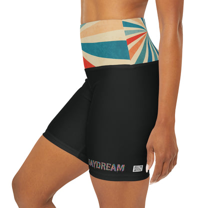Spiral - Daydream Alice High Waisted Yoga Shorts