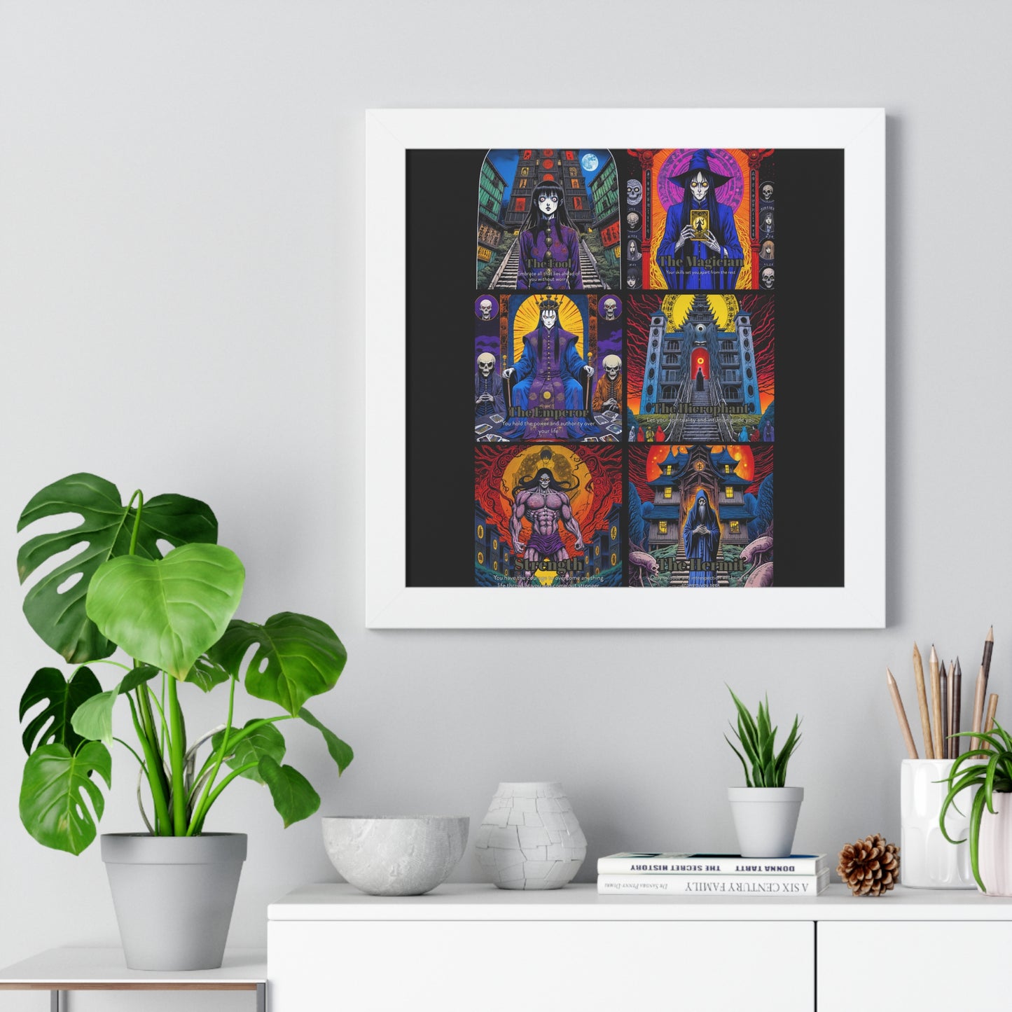 Major Arcana 1 of 4 Framed Vertical Poster