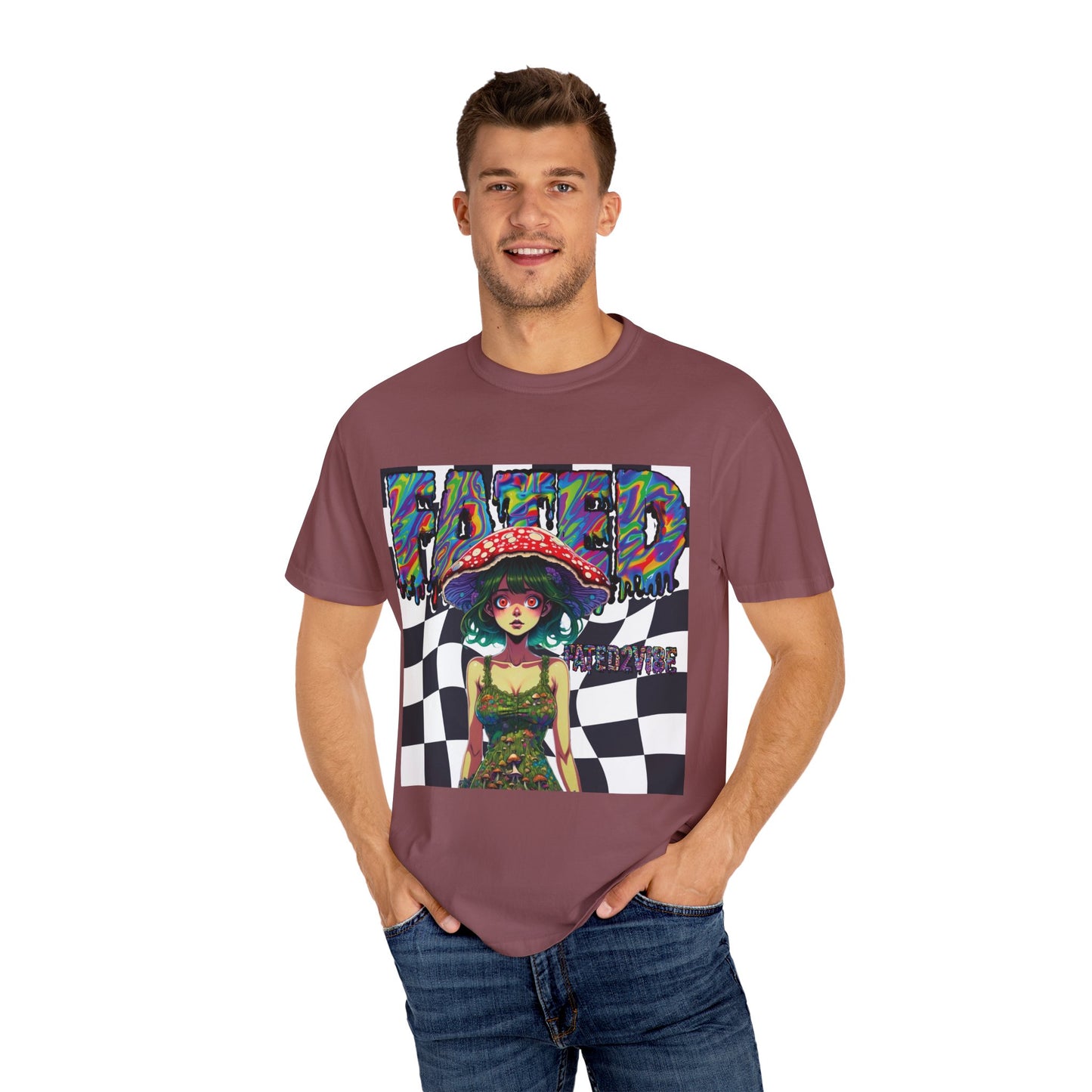 Fated2VIBE Checkered Print - Unisex T-shirt