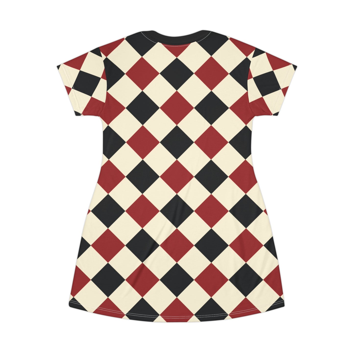 Red and Black Daydream Alice T-Shirt Dress