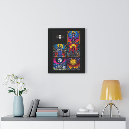 Major Arcana 3 of 4 Framed Vertical Poster