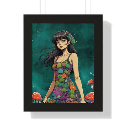 Brown Eyed Girl - Framed Vertical Poster