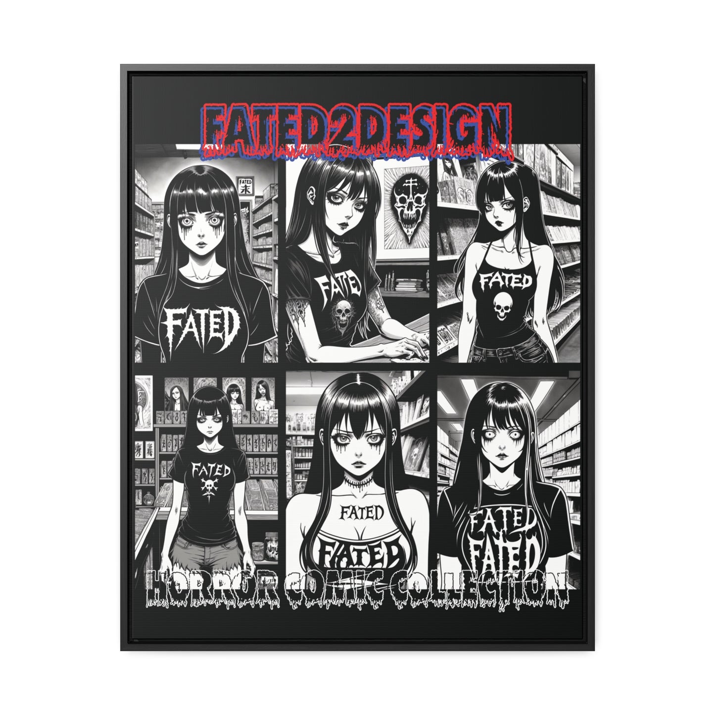 Horror Comic Collection Framed Wall Art