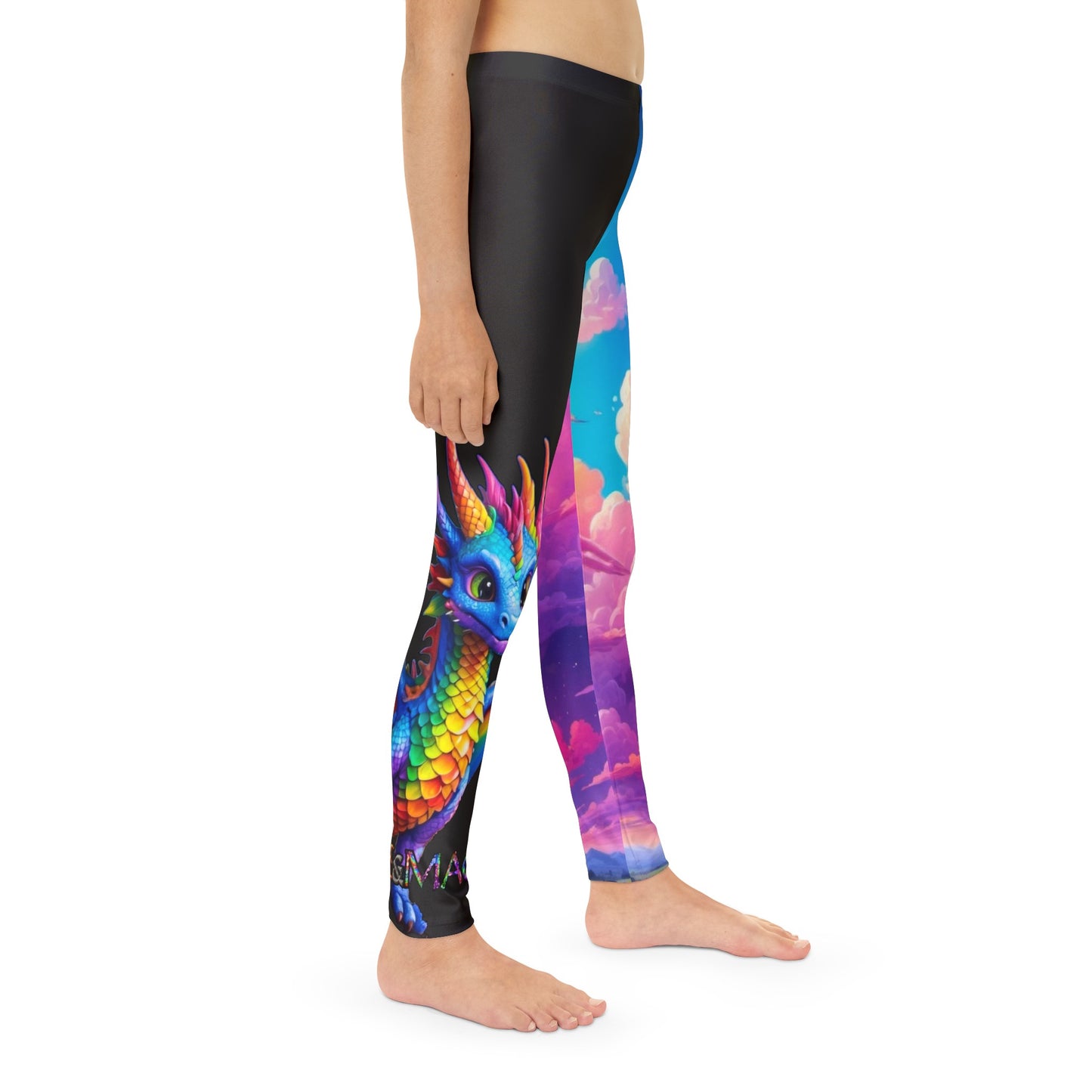 The Nova Dragon V2 Split - Fate and Magic - Youth Full-Length Leggings