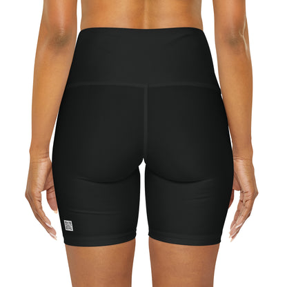 Blackout Daydream Alice High Waisted Yoga Shorts