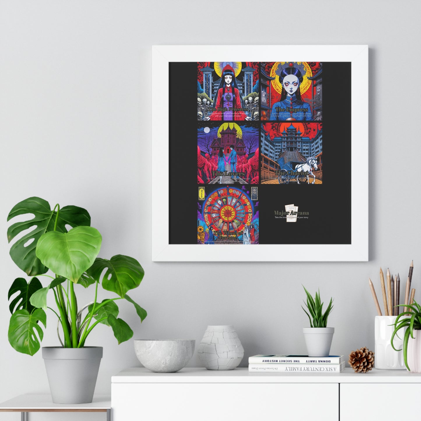 Major Arcana 2 of 4 Framed Vertical Poster