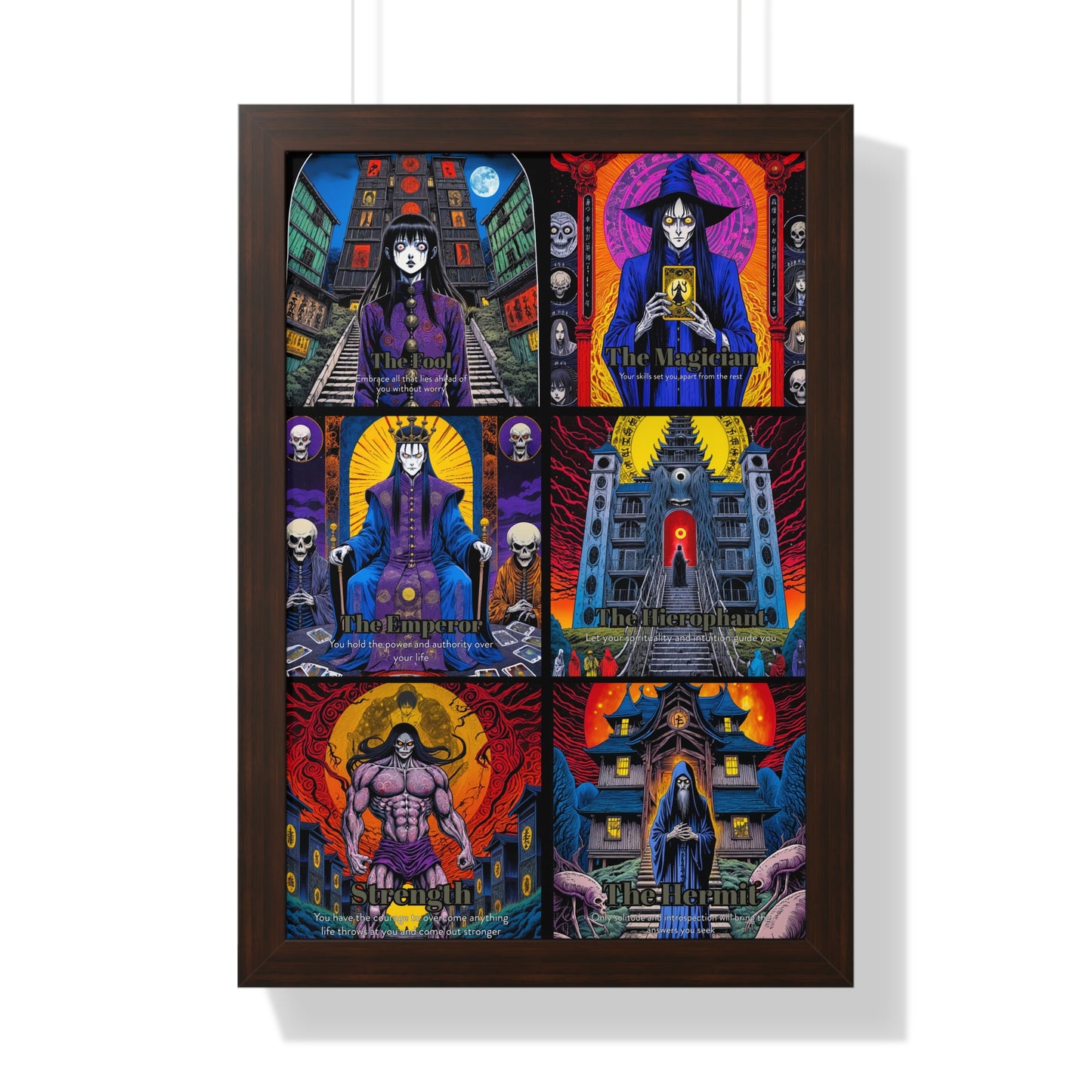 Major Arcana 1 of 4 Framed Vertical Poster