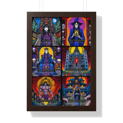Major Arcana 1 of 4 Framed Vertical Poster