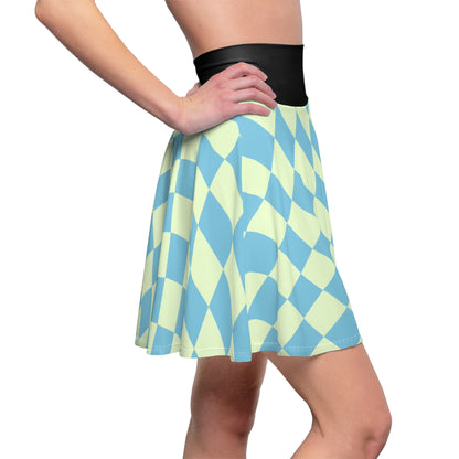 Light Blue Daydream Alice Women's Skater Skirt