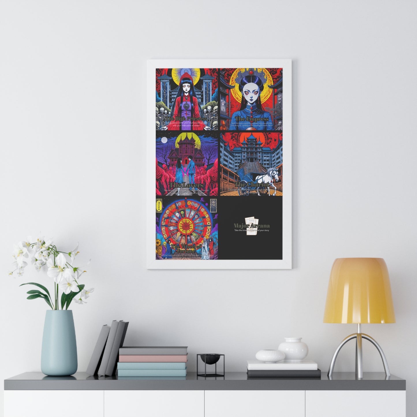 Major Arcana 2 of 4 Framed Vertical Poster