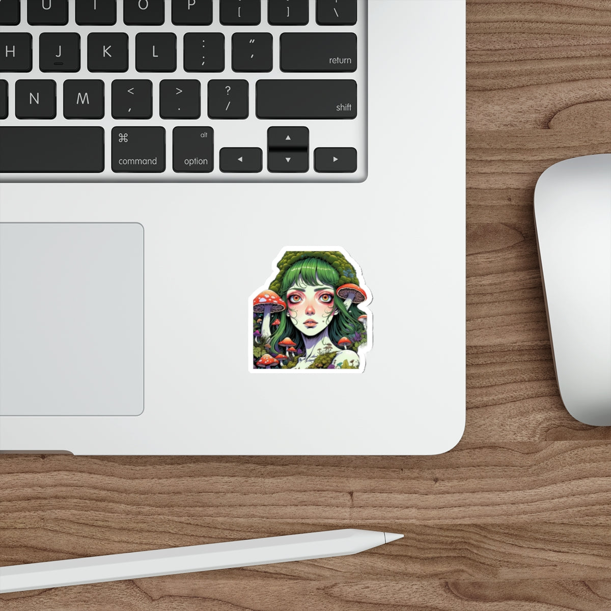 Mushroom Girl V2 Good Vibes Die-Cut Stickers
