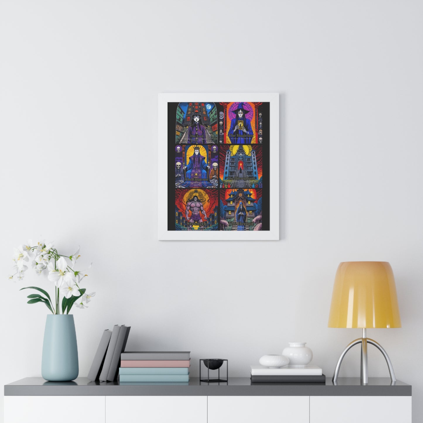 Major Arcana 1 of 4 Framed Vertical Poster