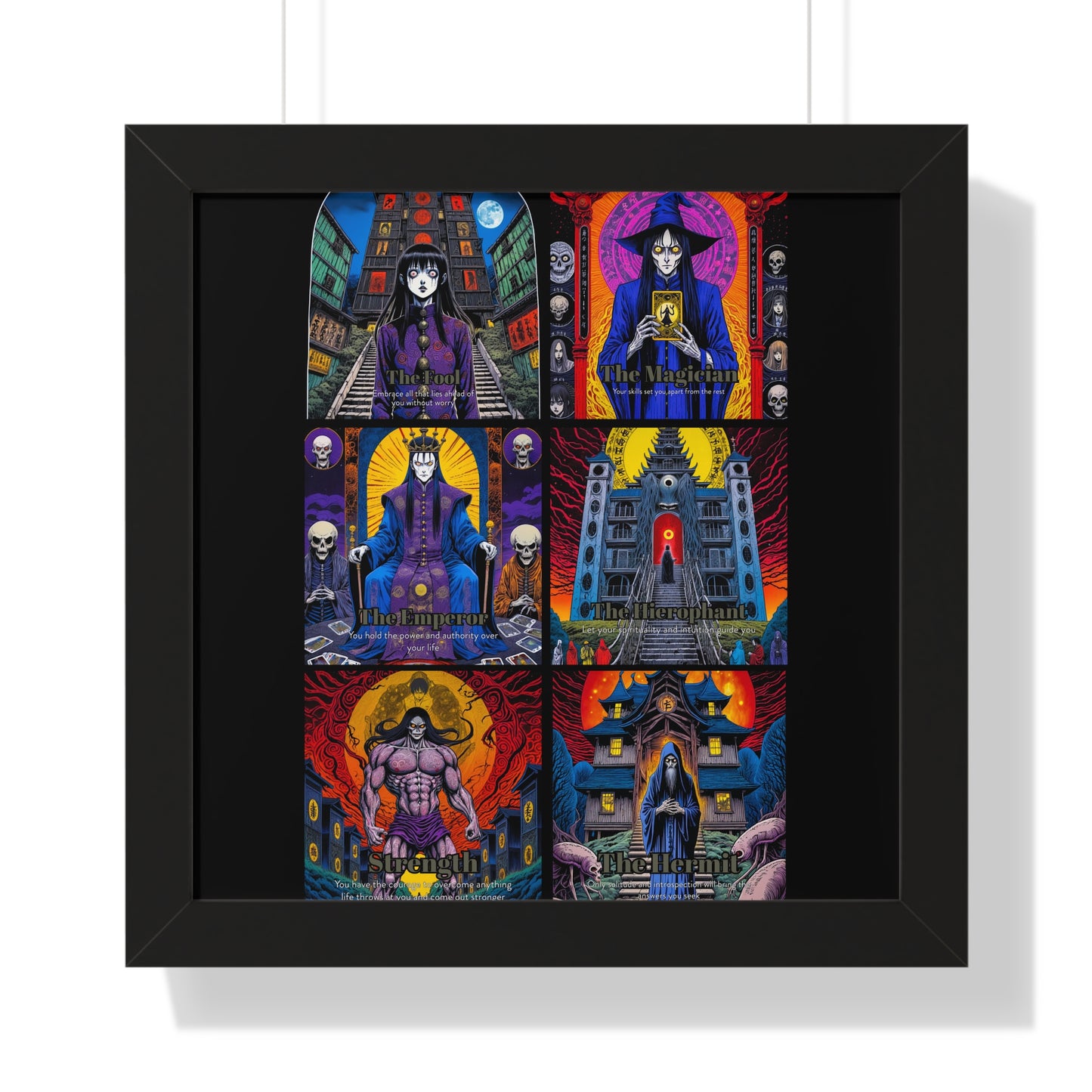 Major Arcana 1 of 4 Framed Vertical Poster