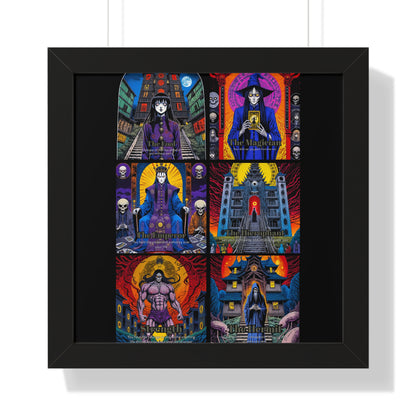 Major Arcana 1 of 4 Framed Vertical Poster