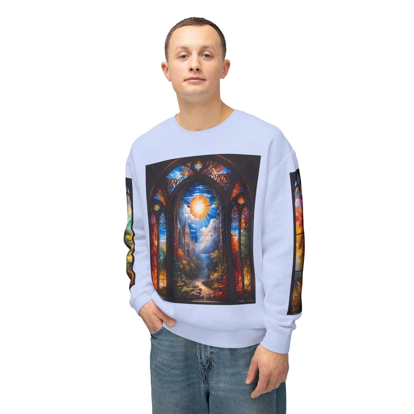 Prosperity - Divine Tragedy - Unisex Lightweight Crewneck Sweatshirt